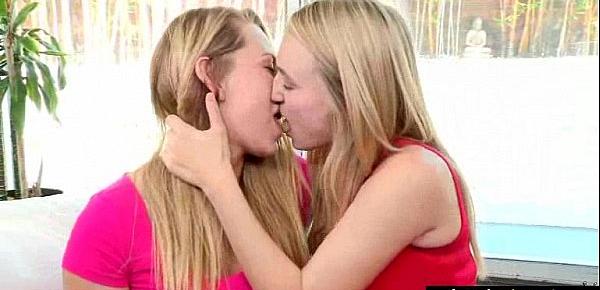  Lots Of Kiss And Licks From Cute Lovely Lesbians clip-02